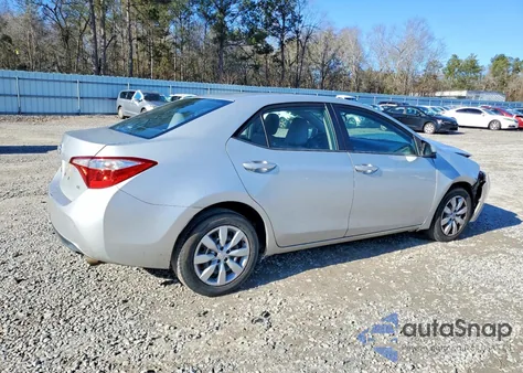 2015 Toyota Corolla L z USA, uszkodzony, nr VIN 2T1BURHE9FC256170
